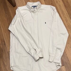 Ralph Lauren Men's light tan Button-Down Shirt